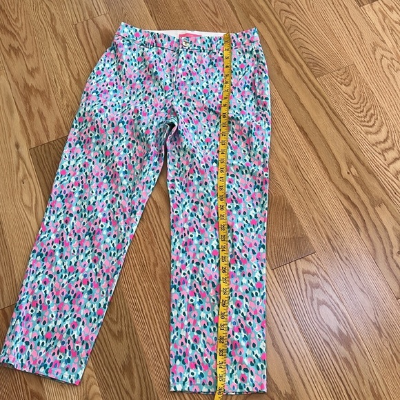 Lilly pulitzer Diviya palm beach  stretch pants in multi hottie dottie, SZ 10. - Picture 7 of 9
